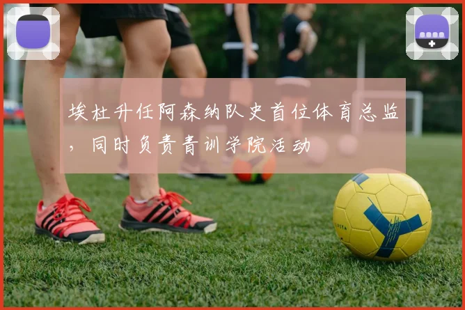 埃杜升任阿森纳队史首位体育总监，同时负责青训学院活动